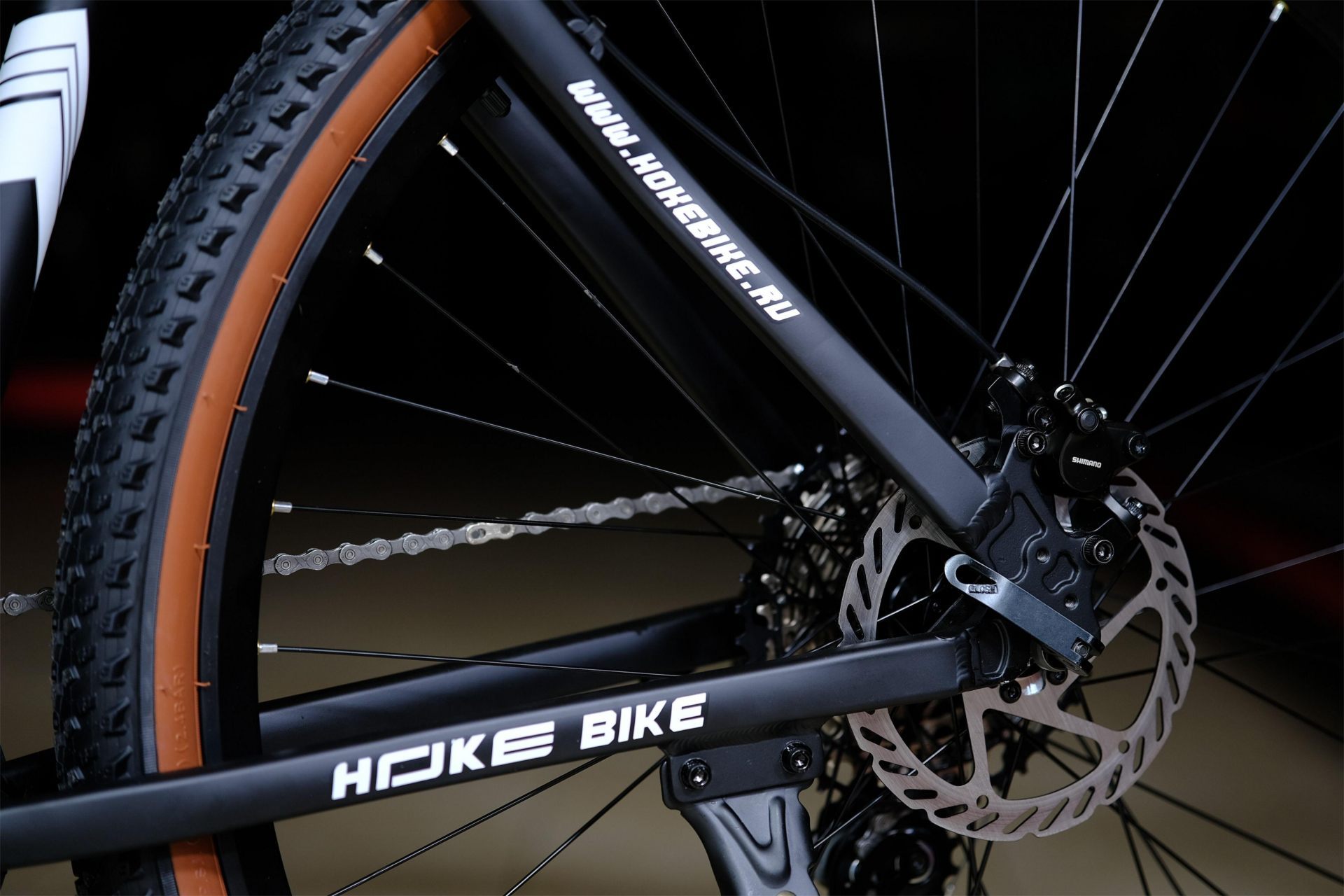 Тормоз Shimano MT200 гидравлический HOKE 6 Way Deore 29 HD матовый чёрный 19